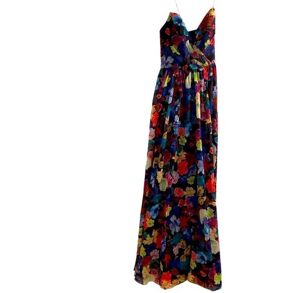 Love by Theia Floral Corset Princess Dress Size 12 - Picture 4 of 8